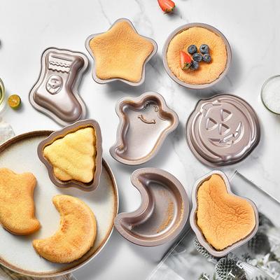 Baking Pan Creative Shape Heat-Resistant Food Grade BPA Free Non-Stick Muffin DIY Cartoon Cake Pan Mould