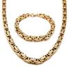 K-pop Fashion Men's Multi-Color Titanium Steel Square Buckle Necklace