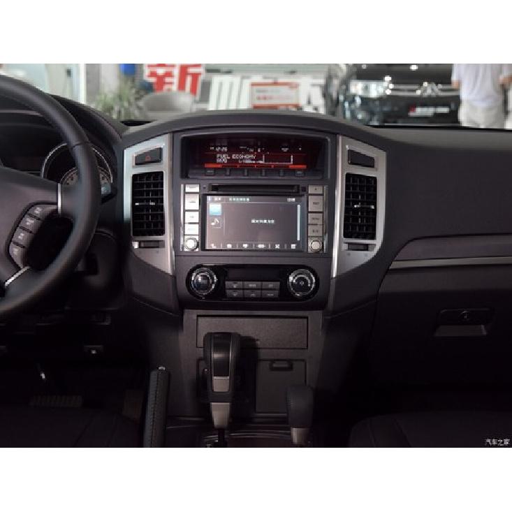 Carbon Fiber Color Dashboard Air Conditioner Vent Trim Fit For Mitsubishi Pajero