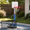 Sturdy Children's Basketball Goal | Adjustable Height, Kids Hoop with