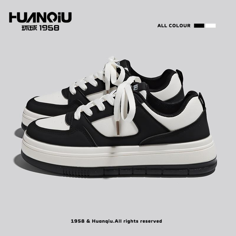 Глобальные черно-белые панда повседневные 22 новые летние на толстой подошве темпераментные дышащие студенческие кеды 35