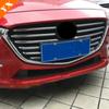 Chrome Garnish Car Front Grille Trims Lane Legend Case Decoration Anti Scratch Cover For Mazda 3 Axela Accessories