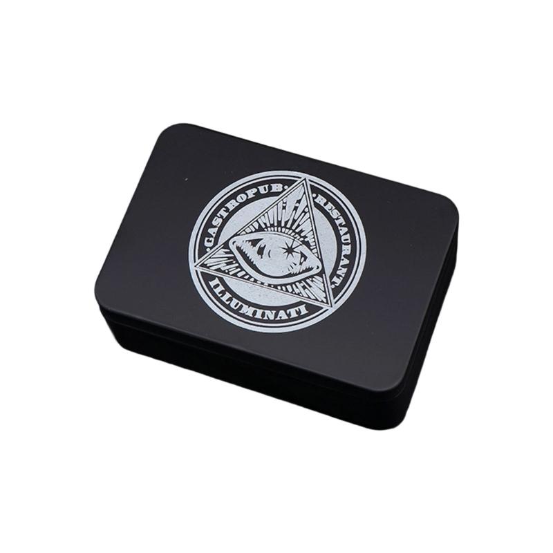 Game Card Box Astrology Trinkets Box Metal Card Storage Case Container for Fortune Telling, Witches