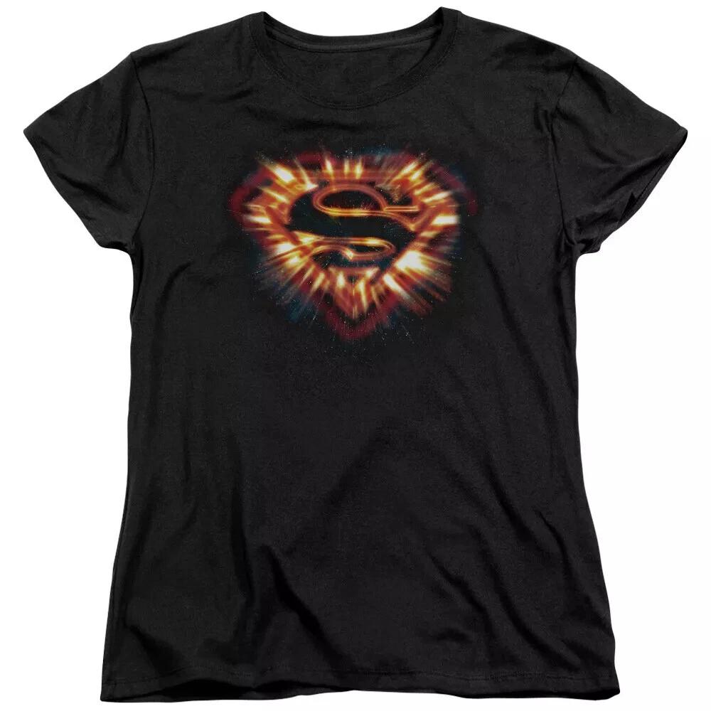 Superman  Space Burst  Women s T-Shirt M