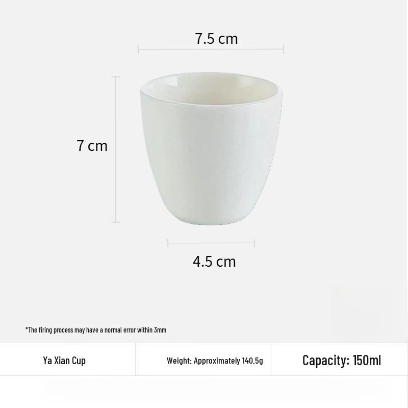Shangqi Elegant Line Ceramic Teacup Set