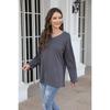 New Daily Fitness Commuting Sexy Slim Fit Y2k Base Shirt Women'S Casual Loose Long Sleeved T-Shirt Top