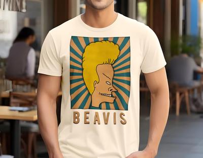 Beavis And Butthead V14 T Shirt Movie Poster Print Natural Color Shirt 100% Cotton All Sizes S To 5XL