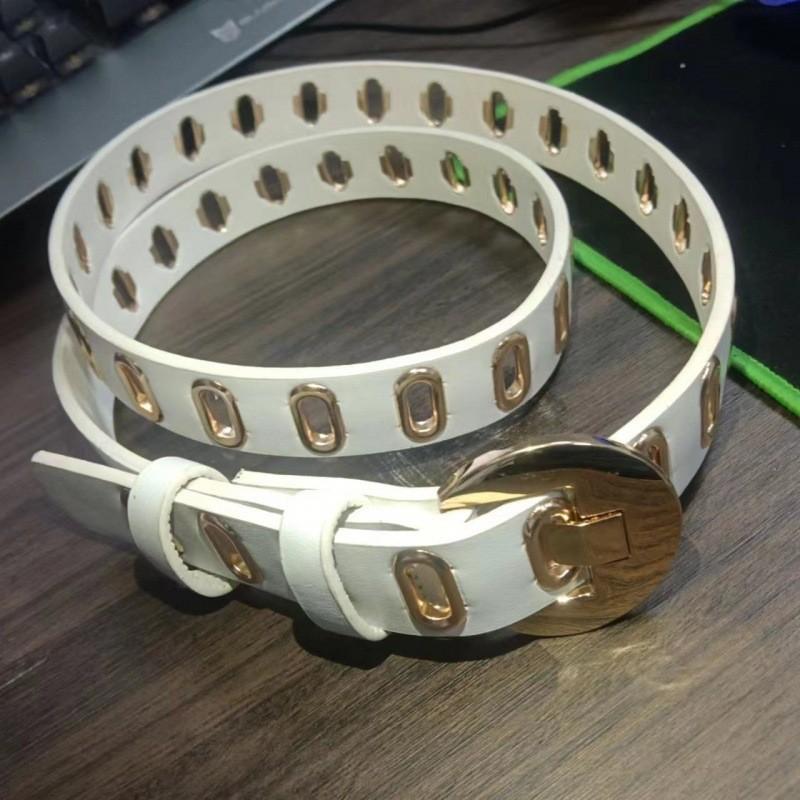 Simple Stylish And Ladies Korean Version Pu Leather Belt For Vintage Fashion Denim