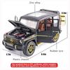 Benz G63 AMG Modellauto im Maßstab 1:24, Spielzeugauto zum Zurückziehen aus Zinklegierung mit Sound und Licht für Kinder, Jungen und Mädchen