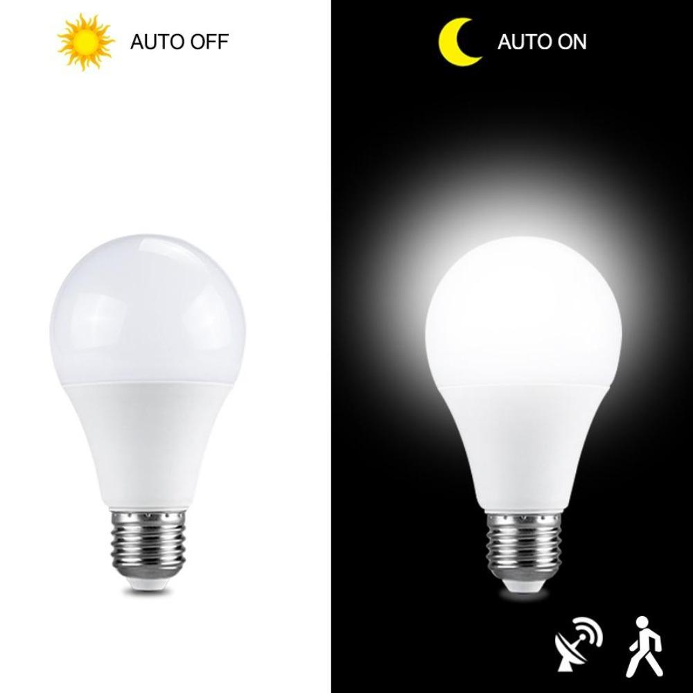 220V E27 LED Žiarovka citlivá na radar Úspora energie Automatické zapnutie/vypnutie Inteligentná detekcia Svetlo so snímačom pohybu 5W 7W 9W 12W LED žiarovka