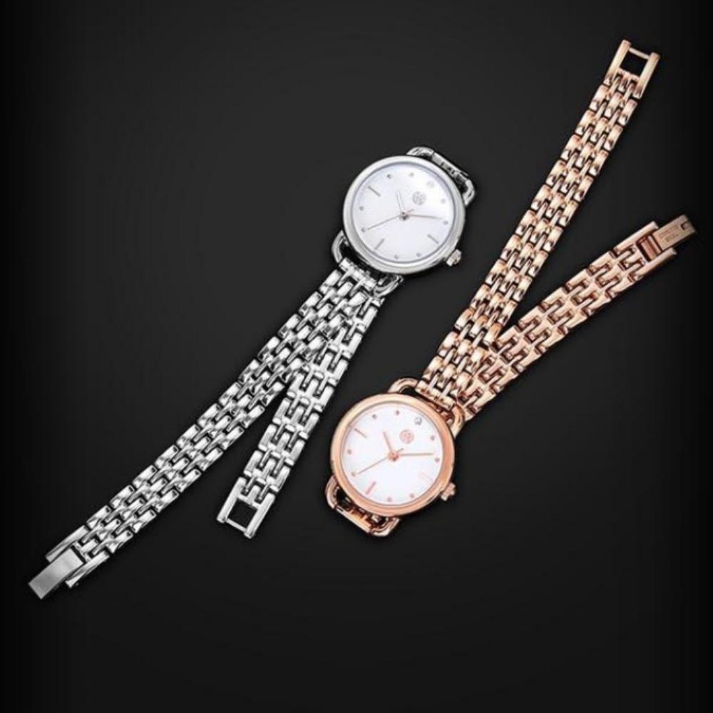Ensemble Montre Métal Pierre de Diamant Volkswagen + Bracelet