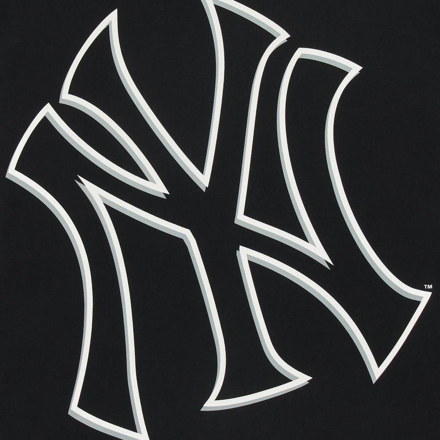 New MLB New York Yankees Mega Logo T Shirt Unisex Black 3ATSB0544-50BKS