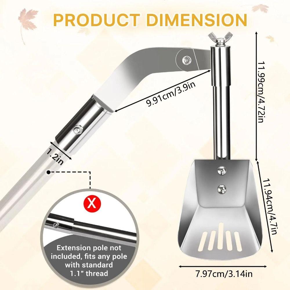 Aluminum Zinc Zinc Alloy Gutter Cleaning Shovels Thicken Roof Gutter Cleaning Tools Household