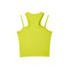 Nike Camiseta Sin Mangas con Logo Sólido y Cuello Redondo Dri-FIT para Mujer Tops Verde Cactus DX6488-308