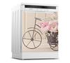 36 Style Dishwasher Decoration Sticker DIY Kitchen Wallpaper Peel and Stick Vinyl Wall Decal LandscapeFlower Mural For Home Decor