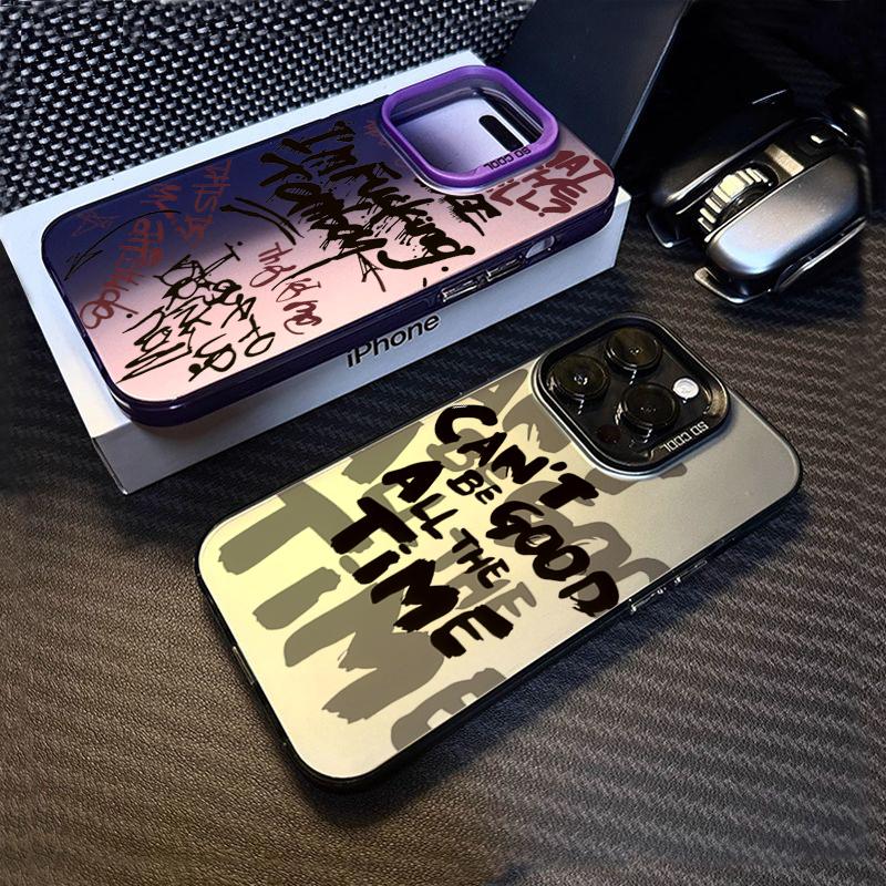 Inspirational Quotes Minimalist Letters Graphic Phone Case For iPhone 16 15 14 13 12 11 Pro Max 16E 7 8 Plus X XS XR SE2 Cover