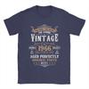 60th Birthday Vintage 1966 Unisex Myth Legend Retro Birthday Gift T Shirts Unisex Pure Cotton Amazing TShirt Crew Neck Tee Shirt