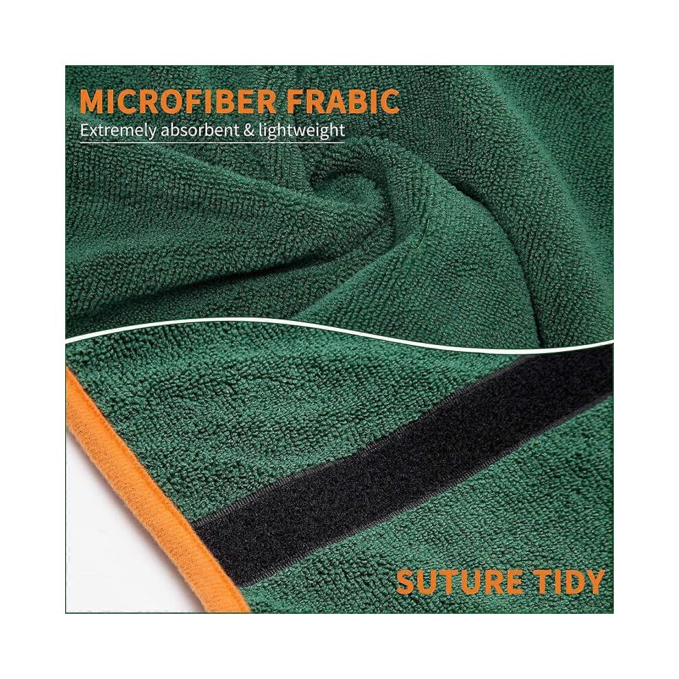 Microfiber Adjustable Dog Bathrobe Absorbent Large Dog Bathrobe for Drying After Bathing Bathing