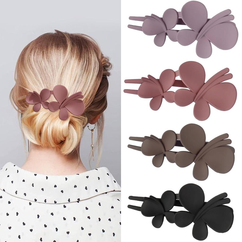 4 Stuks bloemige Haarclips Haarspeldjes Bloemige Haarspelden Haar Klemmen Grip Elegant Haar A