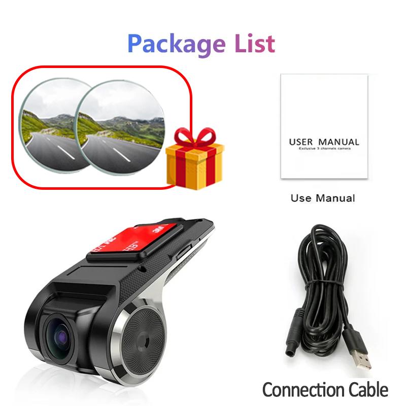 

1080P Dash Cam для автомобилей WIFI Автомобильный видеорегистратор Видеорегистратор ADAS Android Мультимедийная версия Автомобильная камера Черный ящик USB Автомобильный аксессуар NONE