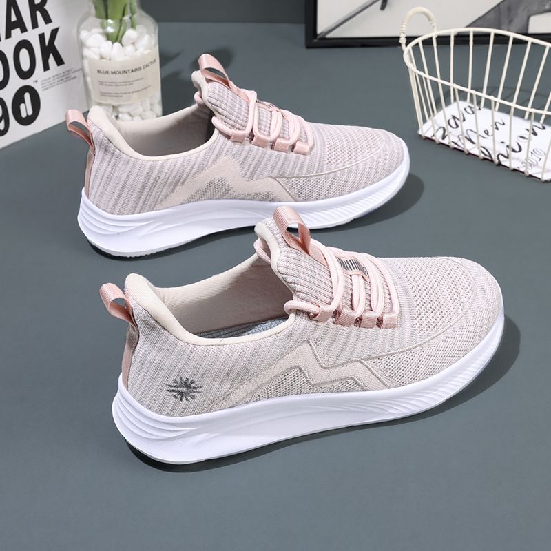 Mom shoes spring casual middle-aged women's shoes light and breathable elderly sports walking shoes non-slip elderly shoes women