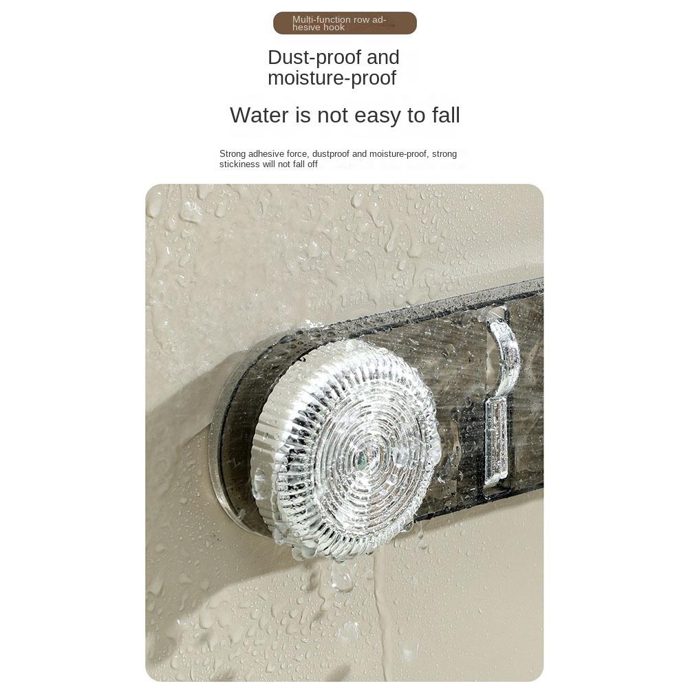 Creative Rotating Suction Cup Hook Wall Mounted Water Ripple Row Hook Bathroom Hook