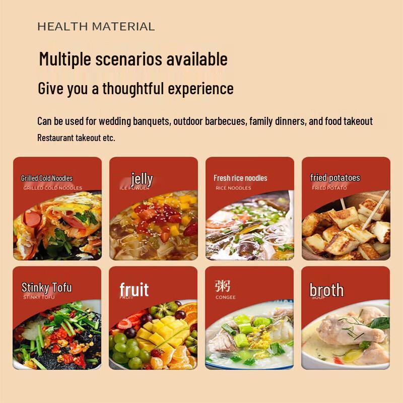 Fancao Di Thickened Disposable Paper Bowls