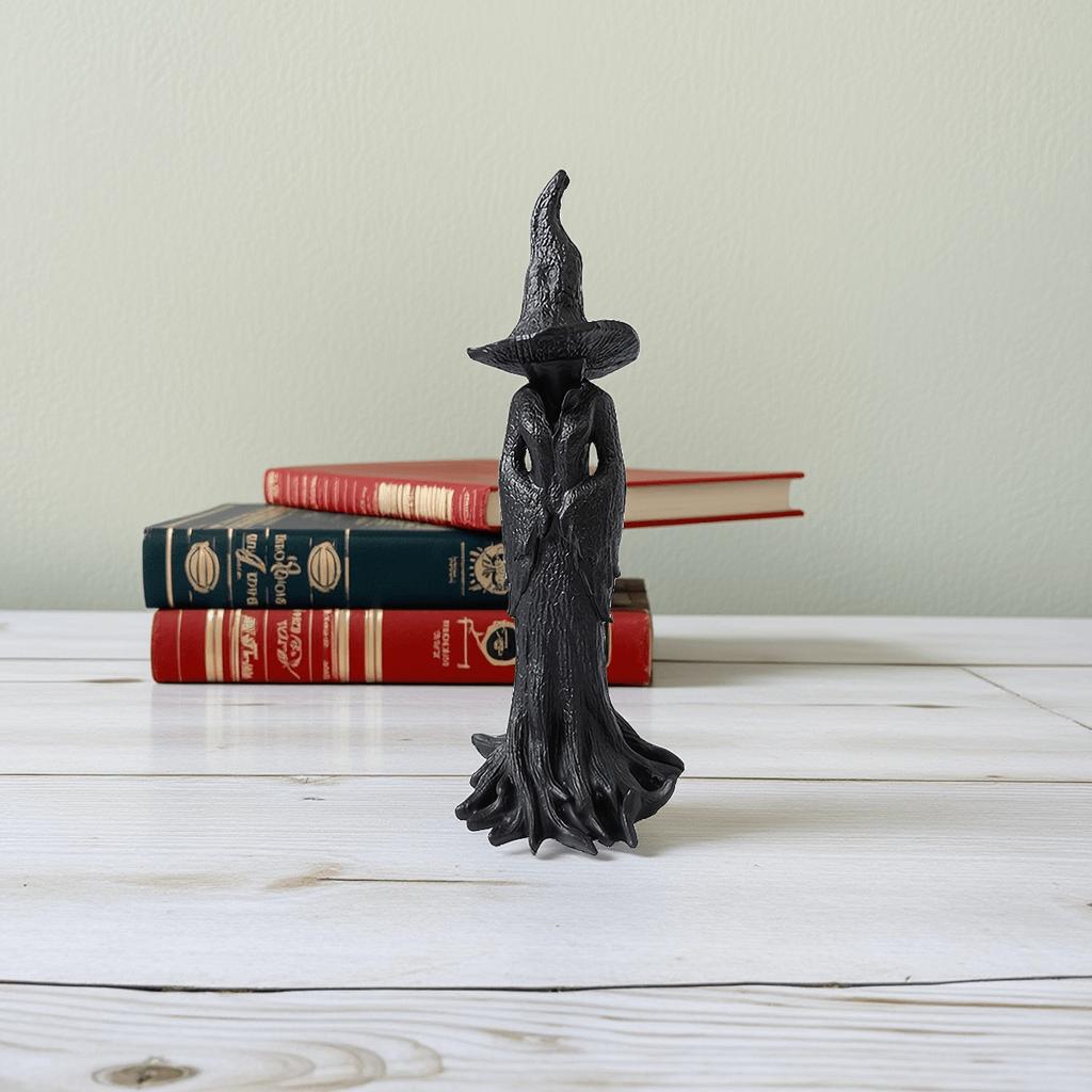 1Pc Resin Black Witch Statue, Gothic Halloween Resin Statue/Kreck Barler Decoration / Unique Halloween Decoration