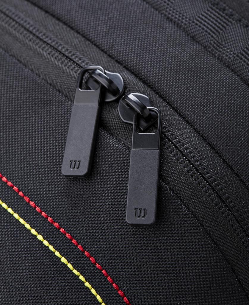 Wilson PRO STAFF CLASSIC Tennis Racquet Bag Backpack Holds up to 2 racquets on Black WR8051901001 - (based medium-weight racquets) -