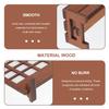 Lurrose Miniature Furniture 4-Piece Set: Wooden Folding Screen, Bench, Round Table, Stool. Japanese Style, Retro, Dollhouse, Photography Props,