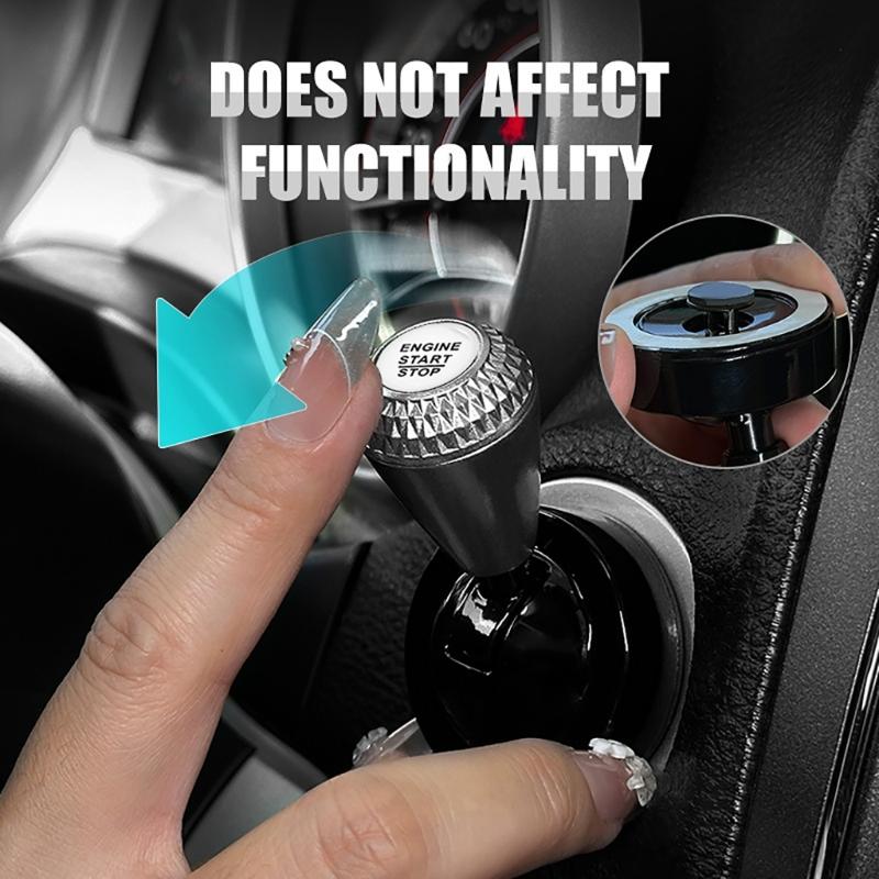 Universal Chrome Plated Car Start Button Lever With 4 Color Option Suitable For Interior Upgraded And DIY Installation