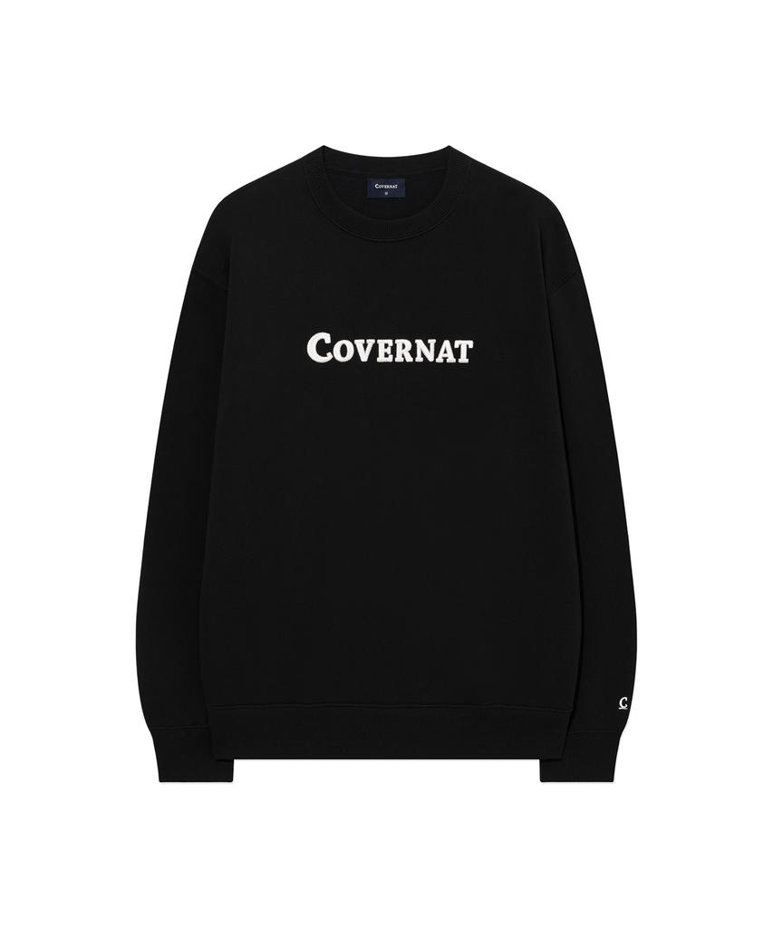 COVERNAT Center Logo Sweatshirt Black