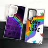 LGBT Rainbow Love Is Love Shockproof Phone Case for Samsung Galaxy S26 Edge S25 Ultra S24 FE S23 Plus S21 Cover Anti Fall Fundas