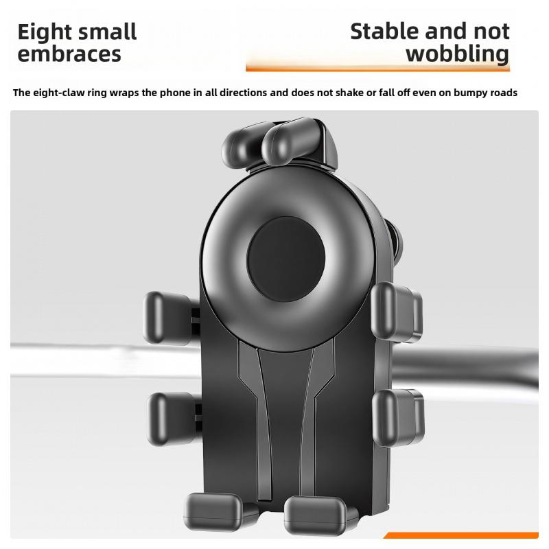 Car-mounted navigation phone holder, electric bike handlebar fixing frame, adjustable horizontal and vertical screen frame
