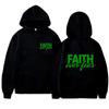 2026 Faith Over Fear Printed Hooded Sweatshirt - Unisex Casual Long-Sleeved Hooded Sweatshirt - Hip-Hop Style Harajuku Hooded