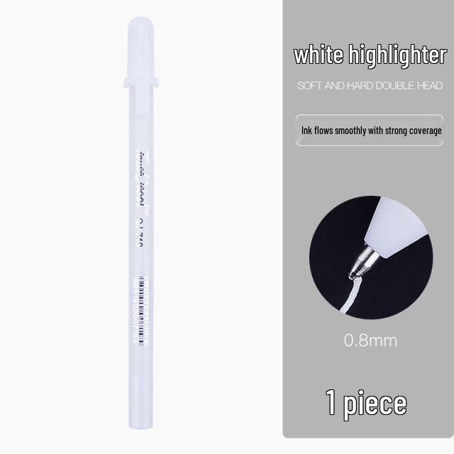 

Extra Thick White Oil-Based Quick-Dry Waterproof Marker for Art Highlights & Outlining
