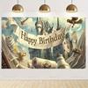 Hogwarts Magic Academy Theme Birthday Party Decoration Harry Potter Kids Gift Backdrop Baby Shower Supplies Photography Props