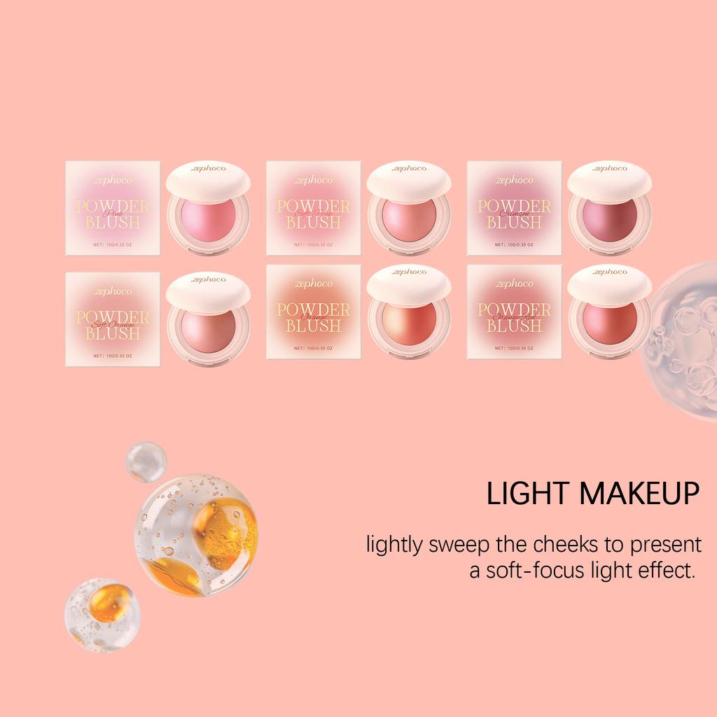 Silky Smooth Blush, Light Color with Soft Focus Effect, Natural Transition, Brightens Cheeks for Radiant Skin