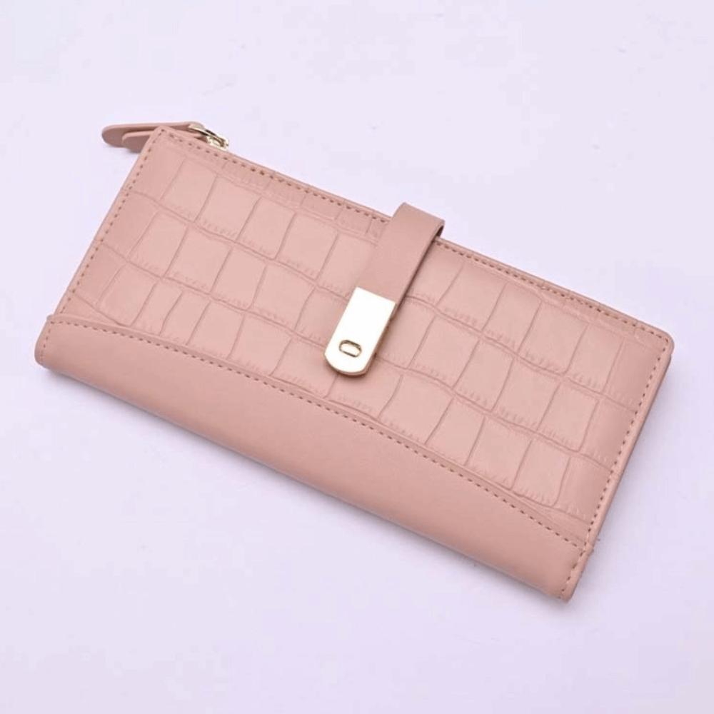 Large Capacity Women Purse Wallets PU Leather Money Bag Portable PU Coin Purse  Shopping