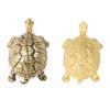 Retro Golden Coin Turtle Brass Handle Vintage Wardrobe Drawer Pulls Cabinet Door Knobs  Kitchen
