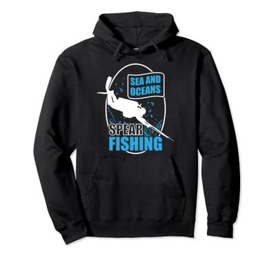 Sea And Oceans Spearfishing - Spearfishman Fish Hunting Hoodie