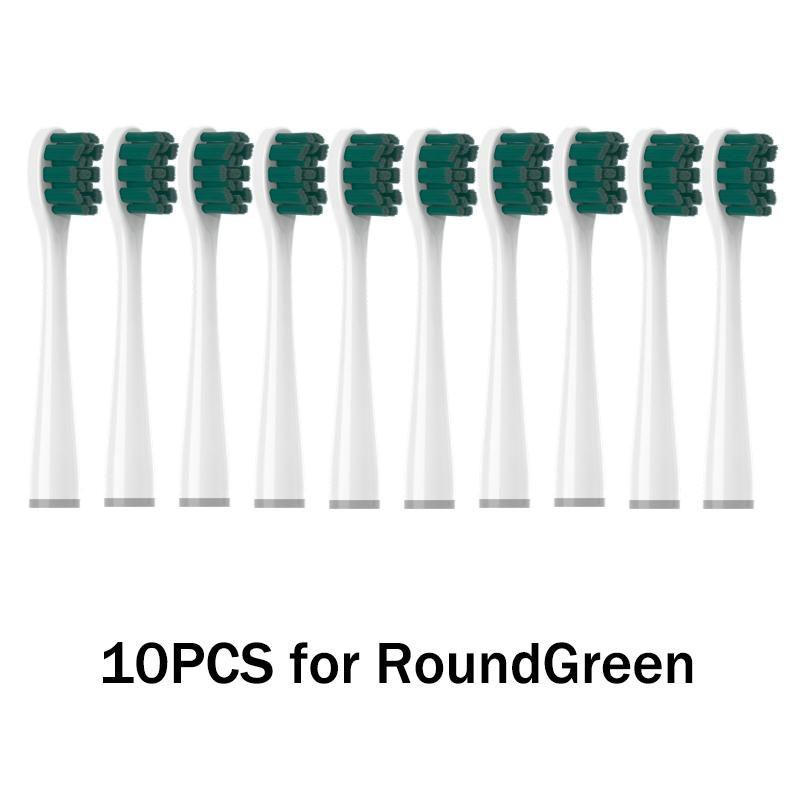 10 bucăți capete de periuță de înlocuire pentru aspirator pentru Usmile Y1S/Y4/U1/U2/U3/P1/P4 Gamă completă moale DuPont Sonic duze de curățare pentru periuță de dinți electrică
