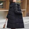 Plus Size XL-6XL Middle Age Women Winter Long Coats Hooded Elegant Thick Warm Embroidery Parkas Female Jackets