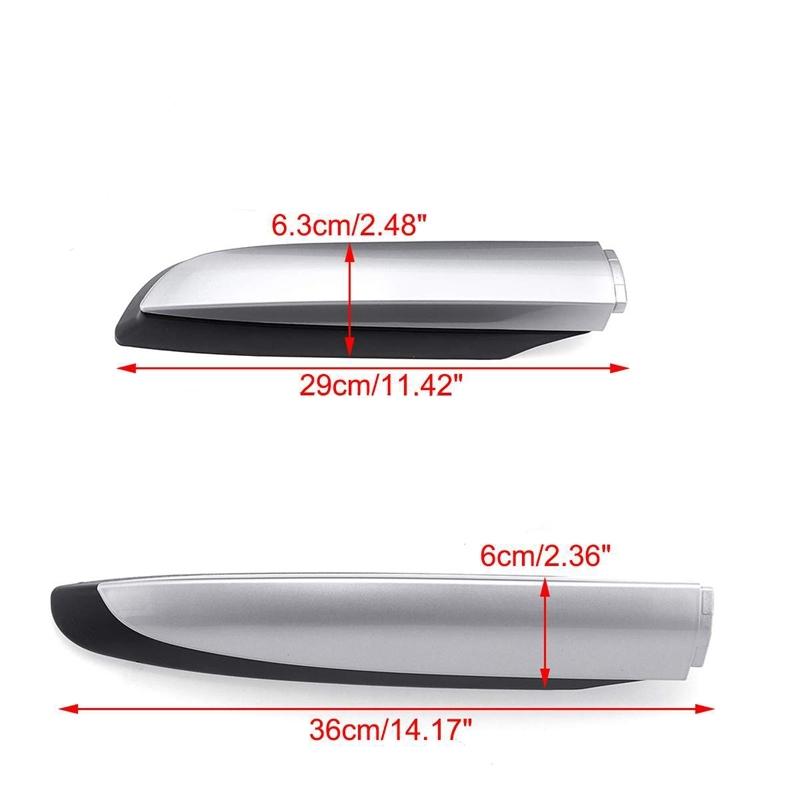 Roof Rack Rail End Cover, 4Pcs Roof Rack Cover Shell Cap Replacement for Toyota RAV4 XA40 2013 2014 2015 2016 2017 2018 Car Acce