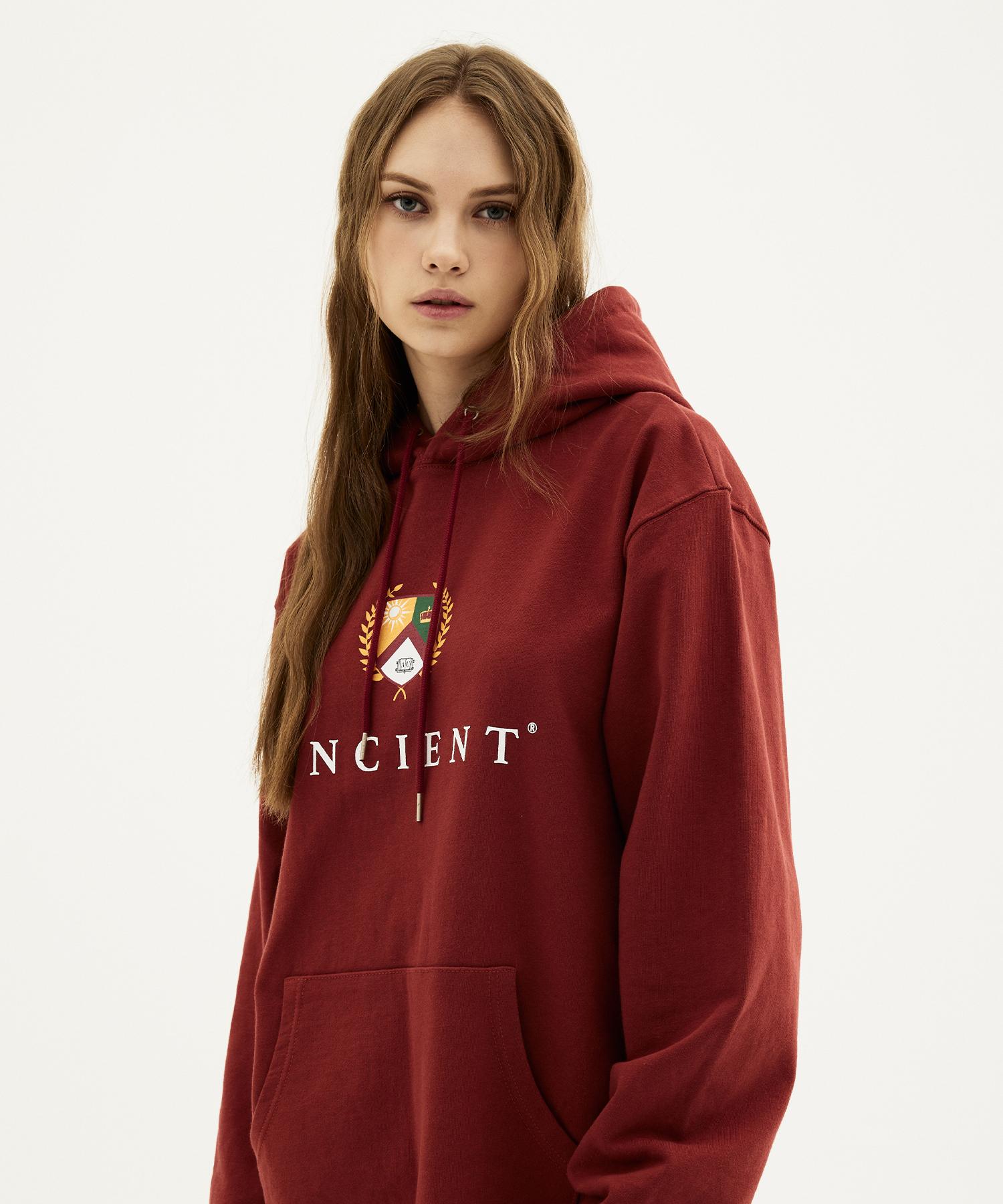 Ancient Union Classic Pullover Hoodie Brick Red L Size