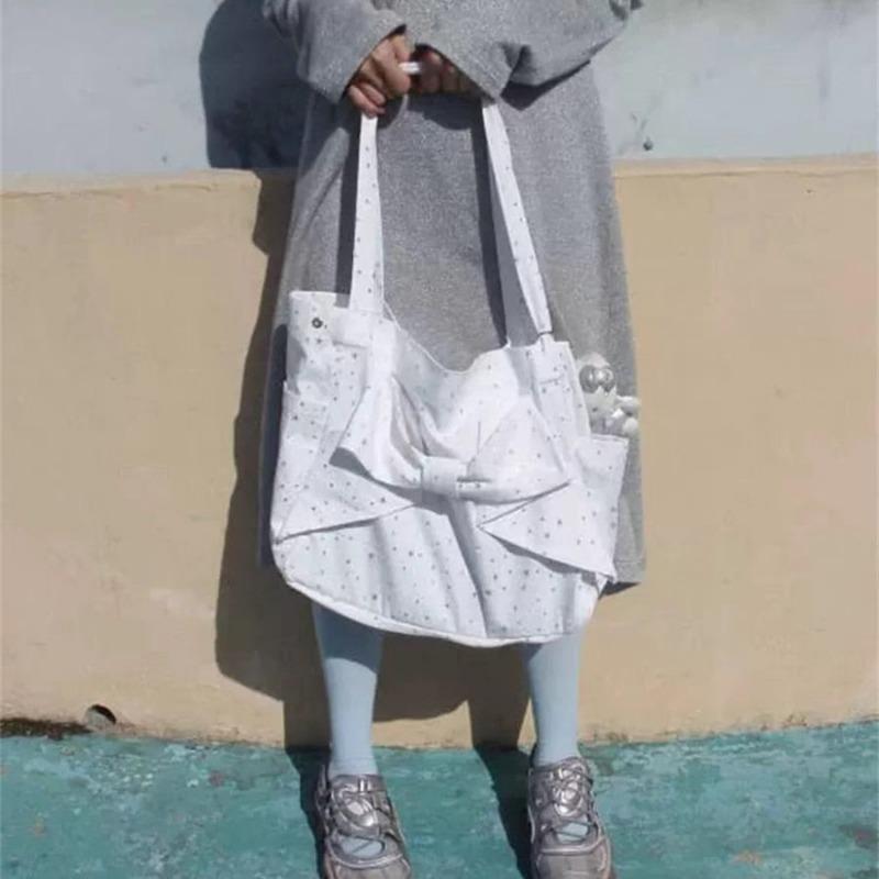 Single-shoulder Bag, Niche Bow Bag, Casual and Versatile, Large-capacity Tote Bag Casually