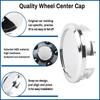 2.2IN 56MM Wheel Center Hubcaps Universal Center Cover Replacement-4Pcs Chrome Silver, Outer 2.2in/55.8mm, Inner 2.02in/51.3mm