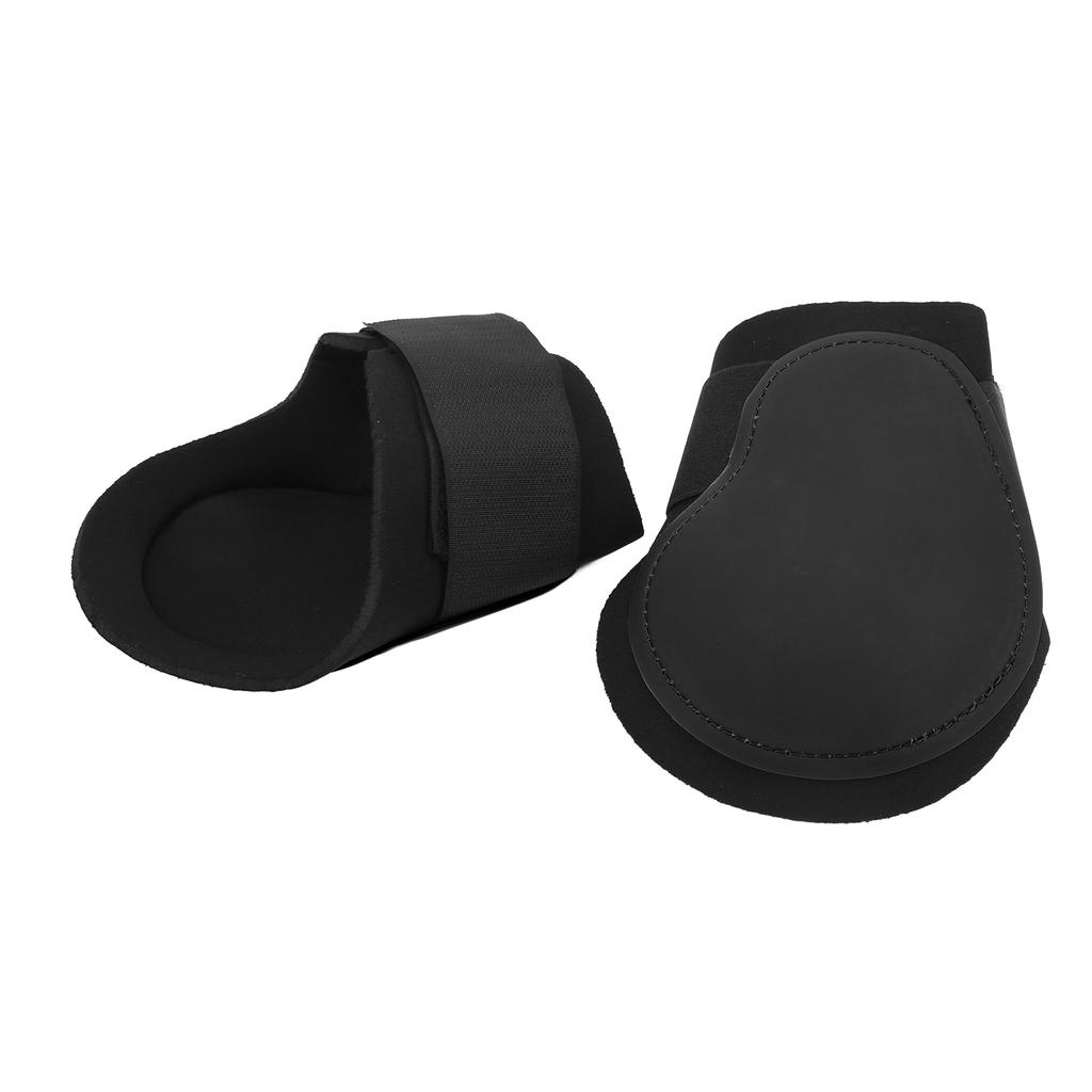 2pcs Horse Leg Boots PU Shell Elastic Shock Absorbing Horse Leg Protector for Equestrian
