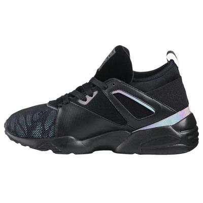 Low Top Running Shoes With Laces Anti-Slip Wear-Resistant Women Sneaker Black 363430-01