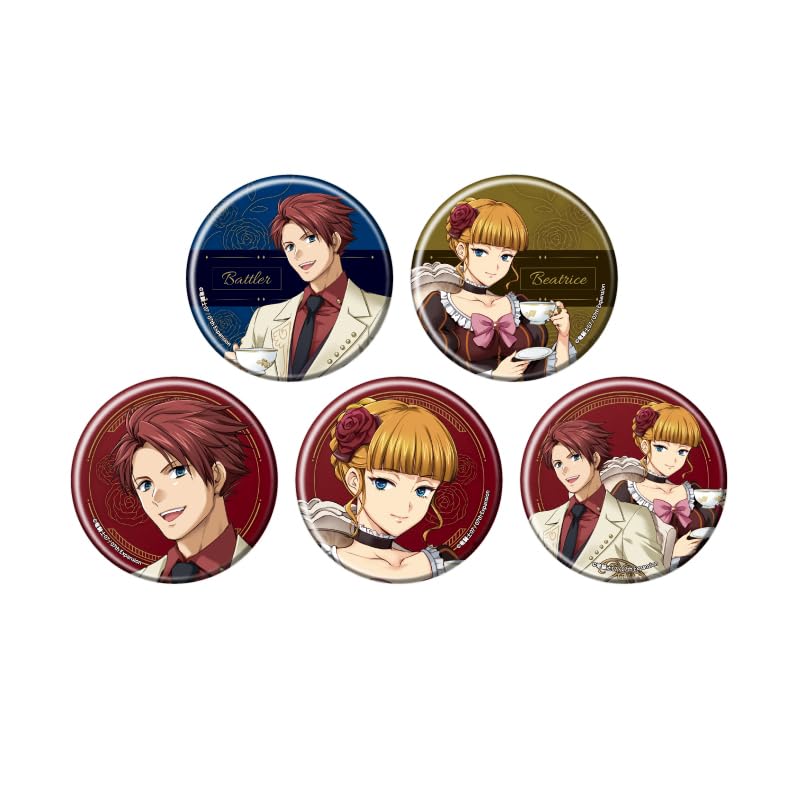 

When They Cry 34 Tea Party Can Badge Box ver. [Original Illustration] 5-piece